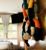 Knotty Rope Wall Piece | Wall Sculpture in Wall Hangings by Trudy Perry. Item composed of cotton and fiber in contemporary or modern style