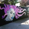 Contemporary Tape Art Mural | Street Murals by Fabifa. Item composed of synthetic