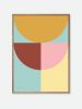 Pastel Geometric Poster | Paintings by Things I Imagined