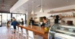 Natural Wood Bar Top | Furniture by Rios Clementi Hale Studios | Cafe Gratitude Larchmont in Los Angeles