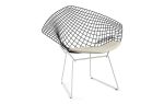 Bertoia Two-Tone Diamond Lounge Chair With Seat Pad | Chairs by Harry Bertoia | Hotel Diva in San Francisco