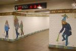 Revelers | Public Mosaics by Jane Dickson | Times Square-42nd Street in New York