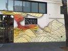 Music, Energy, Flow | Street Murals by Strider Patton | Monarch SF in San Francisco. Item composed of synthetic