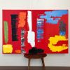 Metamorphosis | Oil And Acrylic Painting in Paintings by Hugo Auler Jr. Art. Item composed of synthetic