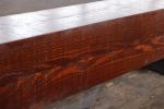 Razor Base Beam Bench Mahogany Color | Reclaimed Wood IN-STO | Benches & Ottomans by Alabama Sawyer. Item composed of wood