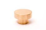 Dot 30 Brushed Brass Knob | Hardware by Windborne Studios. Item made of brass