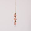Beaded Pendant Lamp (Sphere) | Pendants by Pigeon Toe Ceramics. Item composed of steel & ceramic