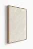 Gestural Marks in Linen by DSCVR Art Framed Square Canvas | Prints in Paintings by ArtCollectiv