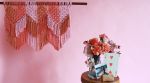 Three of Hearts Wall Art | Macrame Wall Hanging in Wall Hangings by Modern Macramé by Emily Katz. Item composed of cotton