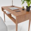 Oak Solid Wood Desk, Executive Office Desk With Storage, Liv | Tables by Picwoodwork. Item made of oak wood