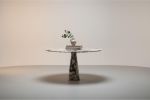 Calacatta Viola Dining Table, Solid Marble Round Table, | Tables by AYMARBLEDESIGN LLC