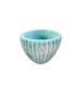 Mint Spark Ribbed Flute Petite | Planter in Vases & Vessels by RAW & UNIQ