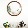 Round Hardwood Mirror | Decorative Objects by Dot & Rose. Item made of maple wood with glass