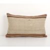 Handwoven Wool Striped Turkish Kilim Pillow, Organic Striped | Cushion in Pillows by Vintage Pillows Store