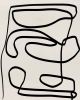 Large Abstract Line Art Print, Mid century modern living | Prints by Capricorn Press. Item made of paper works with minimalism & mid century modern style