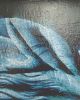 Stone Whisper – Abstract Blue Female Profile Painting | Mixed Media in Paintings by Dario Moschetta