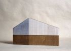 Modern Barn - Natural/Silver No.11 | Sculptures by Susan Laughton Artist. Item composed of wood