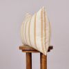 Cream & Yellow Linen Stripe Lumbar Pillow 16x24 | Pillows by Vantage Design