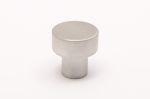 Dot 18 Brushed Aluminum Knob | Hardware by Windborne Studios. Item composed of brass