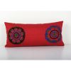 Tashkent Suzani Red Bedding Pillow Case Made from a 19th Cen | Cushion in Pillows by Vintage Pillows Store