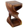 Haussmann® Wood Rectangular Double Twist 12 in x 14 in x 23 | End Table in Tables by Haussmann®