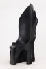XXL Charred Black Wood Throne Chair in Organic Form by Logniture | Chairs by Logniture