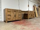 MODEL 1098 - Custom Double Sink Bathroom Vanity | Countertop in Furniture by Limitless Woodworking. Item composed of wood & marble compatible with mid century modern and contemporary style