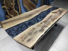Walnut Resin Dining Table, Epoxy Coffee Table, Kitchen Epoxy | Tables by LuxuryEpoxyFurniture. Item made of wood with synthetic