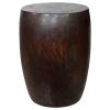 Haussmann® Wood Merlot End Table 15 D x 20 inch High Dark | Tables by Haussmann®