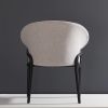 CC2. Ebonized, Textile | Dining Chair in Chairs by SIMONINI. Item made of wood with leather