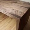 Solid Wood Waterfall Desk, Walnut, Oak | Tables by Crafted Glory. Item made of oak wood