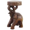 Haussmann® Wood Elephant Chang Stool 11 in DIA x 20 in | Chairs by Haussmann®