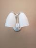 Kitchen Adjustable Wall Industrial Dimmable Sconce White Art | Sconces by Retro Steam Works. Item composed of brass in mid century modern or industrial style