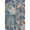 Distressed Turkish Oushak Blue Rug 3'7" X 5'11" | Area Rug in Rugs by Vintage Pillows Store. Item composed of cotton