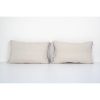 Set of Two Silk Ikat Velvet Pillow, Matching Red Uzbek Ikat | Sham in Linens & Bedding by Vintage Pillows Store. Item composed of cotton and fiber
