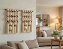 Modern Woven Tapestry Wall Hanging - Unique Mother's Day Gift, Handcrafted Boho Chic Home Decor, Stylish Artistic Fiber Art for Living Room | Macrame Wall Hanging in Wall Hangings by RavaTapestryArt