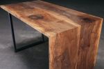 Walnut Waterfall Desk | Tables by Urban Lumber Co.. Item composed of walnut