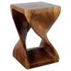 Haussmann® Wood Twist End Table 15 x 15 x 23 inch | Tables by Haussmann®