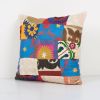 Vintage Turkish Patchwork Suzani Pillow, Suzani Pillow Case | Cushion in Pillows by Vintage Pillows Store