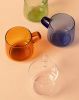 Glass Coffee Mug + Saucer | Drinkware by Vanilla Bean