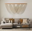 Boho Macrame Wall Hanging Large Fiber Art Modern Wall Decor Handmade Cotton Tapestry Minimalist Bohemian Home Decor | Wall Hangings by İnanç Yılmaz
