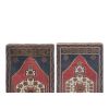 Distressed Low Pile Yastik Mat Faded Colors Rug - Set of Two | Area Rug in Rugs by Vintage Pillows Store. Item composed of cotton and fiber