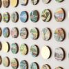 Two Hundred and Fifty Six Encyclopedia Dots Collage with Gold Leaf | Paintings by Amelia Coward