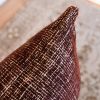 Maroon Tufted on Cream Lumbar 14x24 | Pillow in Pillows by Vantage Design