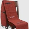 Rust Red Baja Thunderbird Blanket | Linens & Bedding by Ritual Ceramics Studio
