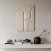 Sandy White Sculptural Painting: Modern 3D Relief Wall Art | Wall Sculpture in Wall Hangings by Vaiva Art Atelier