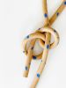 Clay Object 25 - Blue Dots Long Speckle Knot | Sculptures by OBJECT-MATTER / O-M ceramics