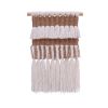 Handwoven Wool Jute Wall Hanging, Boho Farmhouse Fringe Decor | Wall Hangings by Swiflo