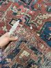 STYLIZED Antique Heriz with Old World Tips & Finals | Area Rug in Rugs by The Loom House. Item composed of wool & fiber
