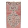 Vintage Turkish Oushak Runner With Eclectic Mediterranean | Runner Rug in Rugs by Vintage Pillows Store. Item composed of cotton and fiber
